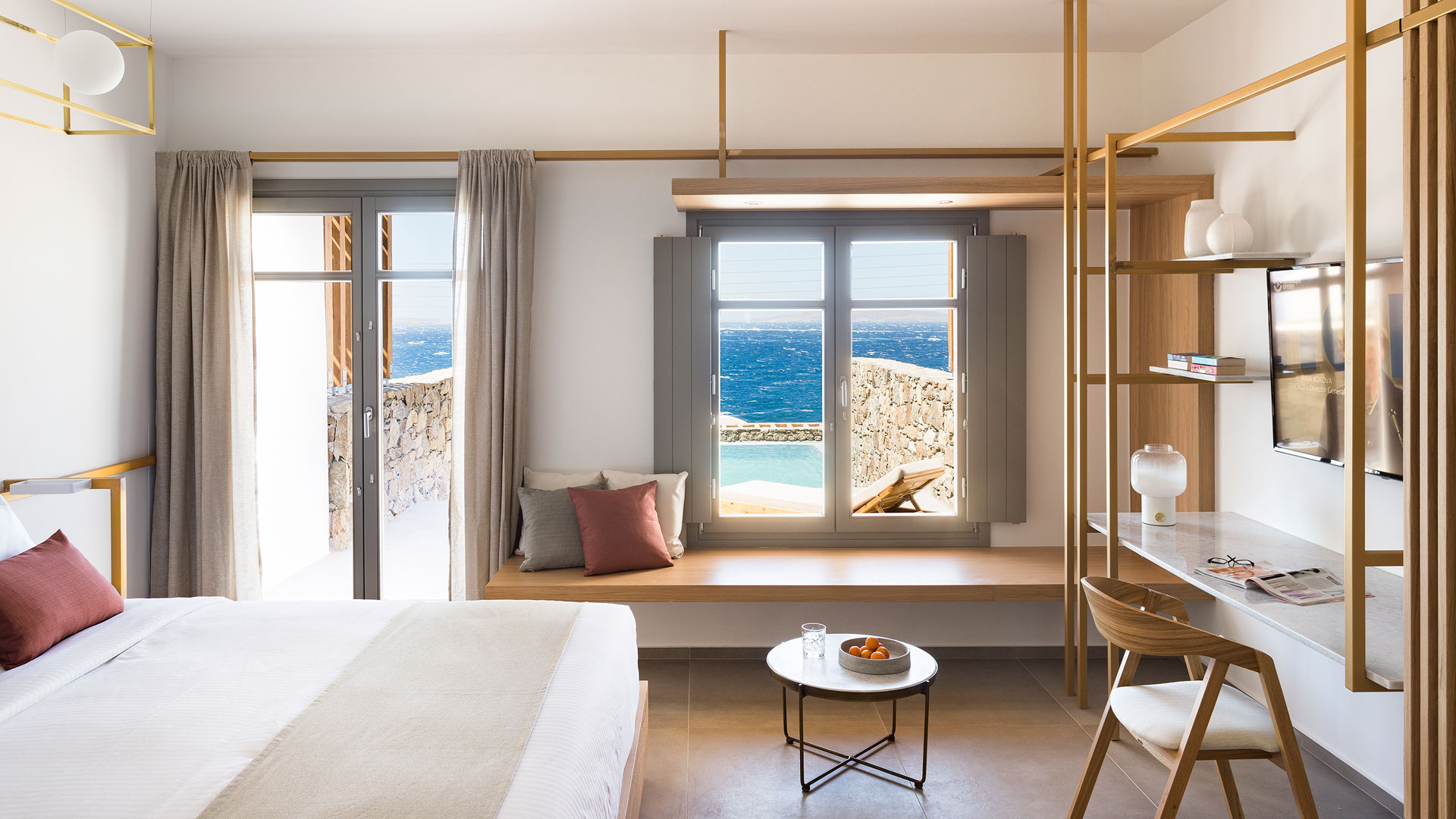 mykonos suites with private pool
