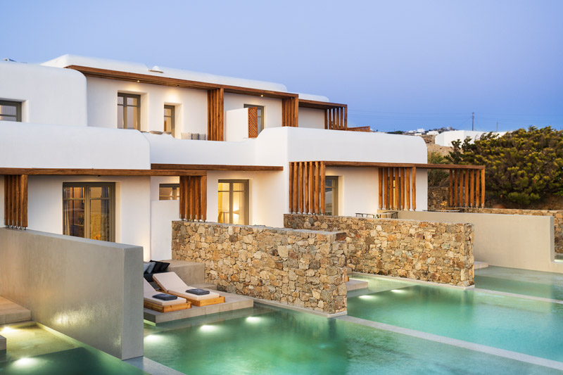 Mykonos Soul, suites with private pool